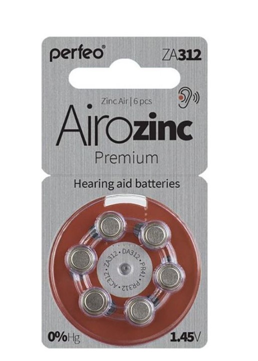 

Батарейка Perfeo ZA312/6BL Zinc Air 6 шт
