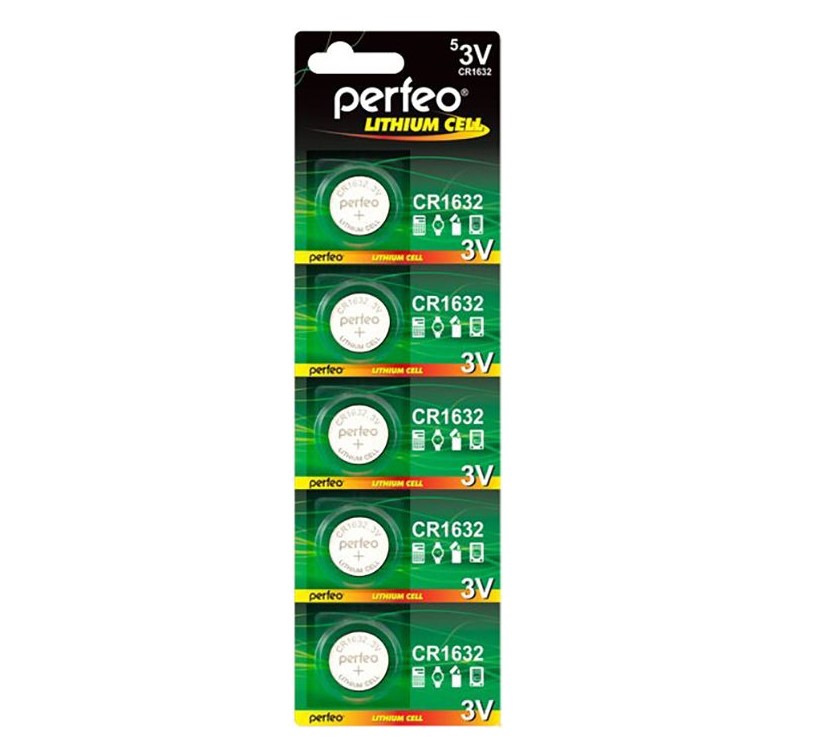 

Батарейка Perfeo CR1632/5BL Lithium Cell 5 шт, Perfeo-3