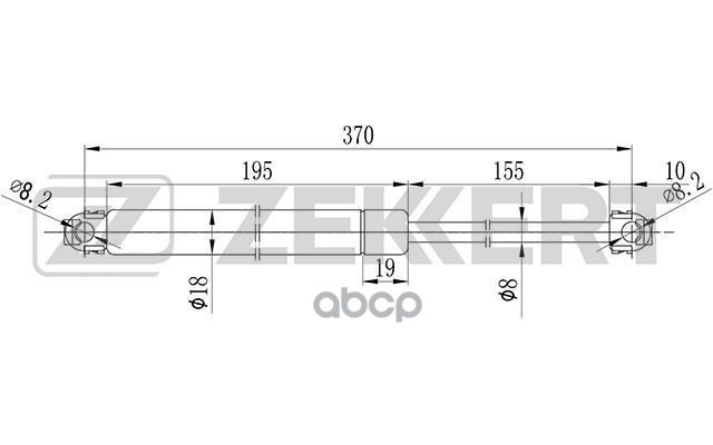 

Амортизатор Багажника/капота Zekkert GF1004