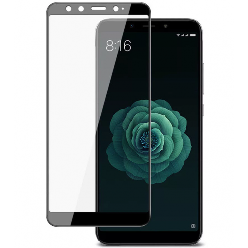 

Защитное стекло для Xiaomi Mi A2/Mi 6X (Черное), Mi A2/Mi 6X
