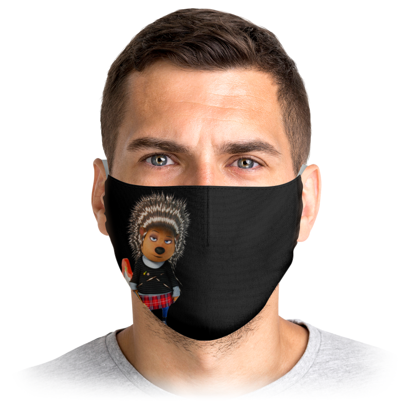 

Многоразовая маска Printio Музыка черная L, Музыка