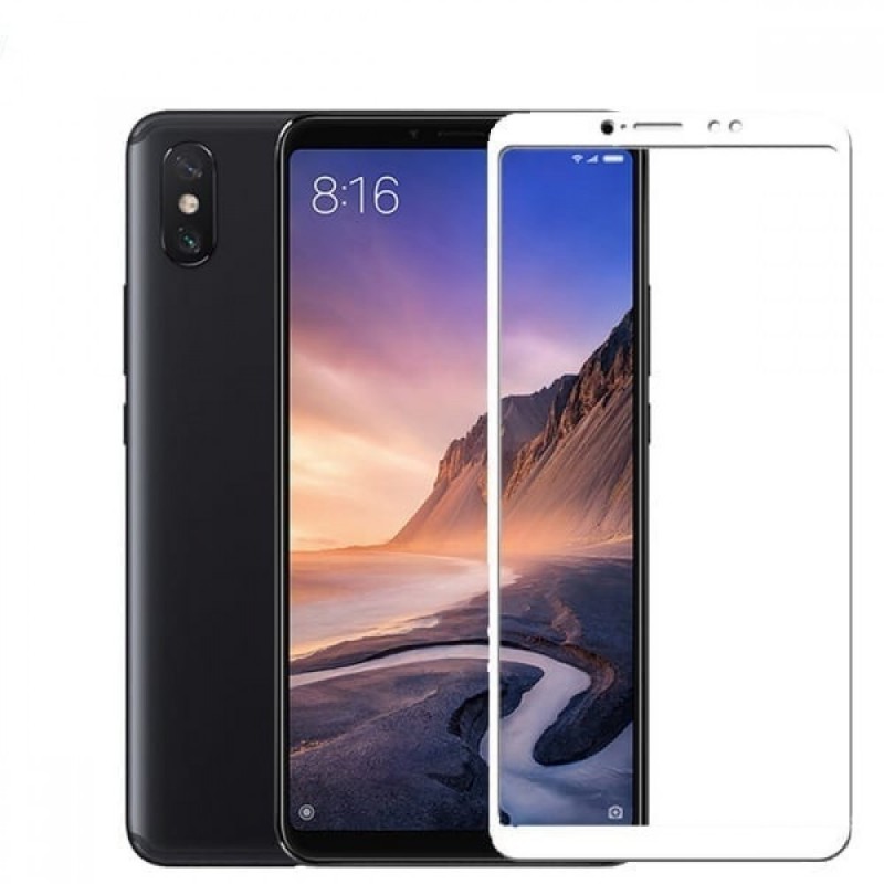 

Защитное стекло для Xiaomi Mi Max 3 (Белое), Mi Max 3