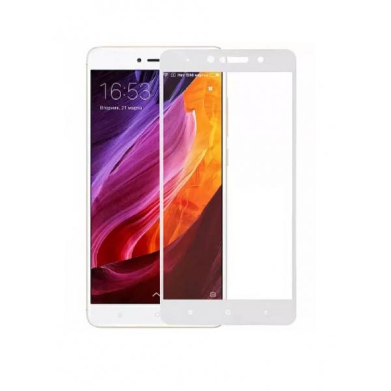 

Защитное стекло для Xiaomi Redmi Note 4X Snapdragon (Белое), Redmi Note 4X