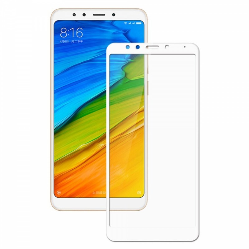 

Защитное стекло для Xiaomi Redmi 5 (Белое), Redmi 5