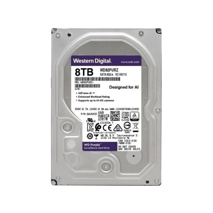фото Внутренний жесткий диск western digital purple 3.5" 8tb (wd82purz)