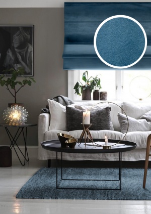 Римская штора Милфид, Синий, 60х160 см