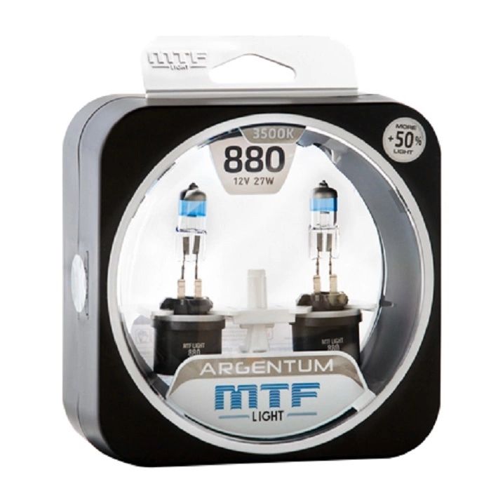 фото Лампы галогенные mtf light н27 (880) 12v 27w argentum 0,5 h5a1280
