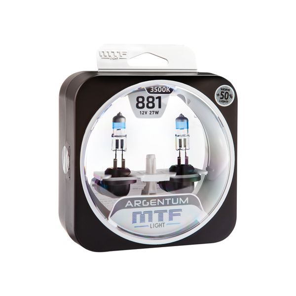 

Лампы галогенные MTF Light Н27 (881) 12V 27W Argentum 0,5 H5A1281