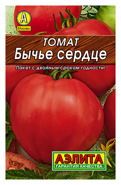 

Семена овощей Аэлита Томат Бычье сердце позднеспелый 0.1 грамм