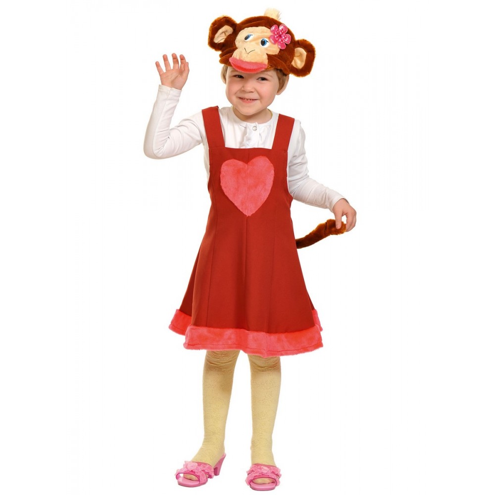 фото Карнавальный костюм карнавалофф обезьянка, цв. коричневый р.92