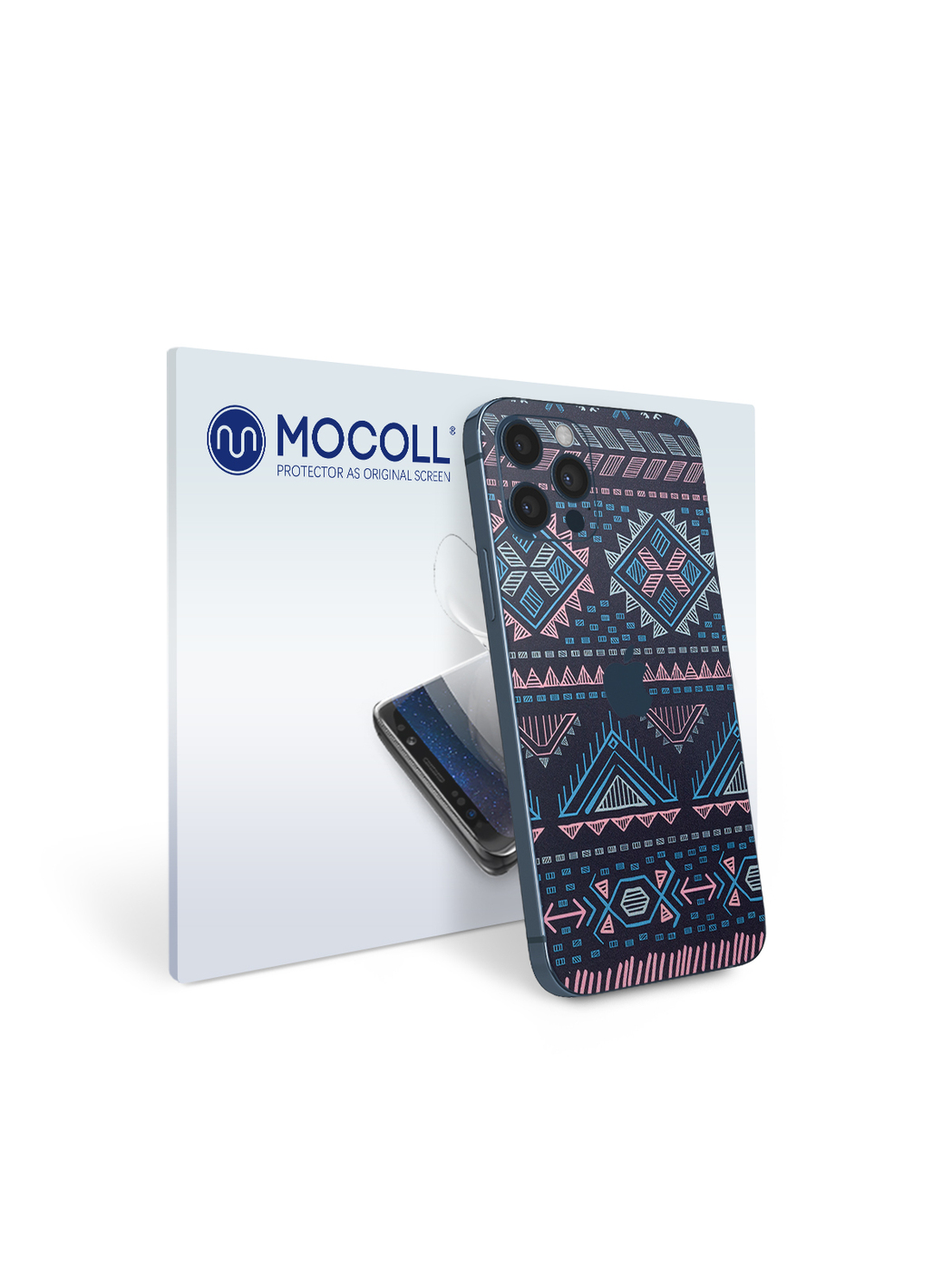 

Пленка защитная MOCOLL для задней панели Apple iPhone 12 Pro Узор Аргайл