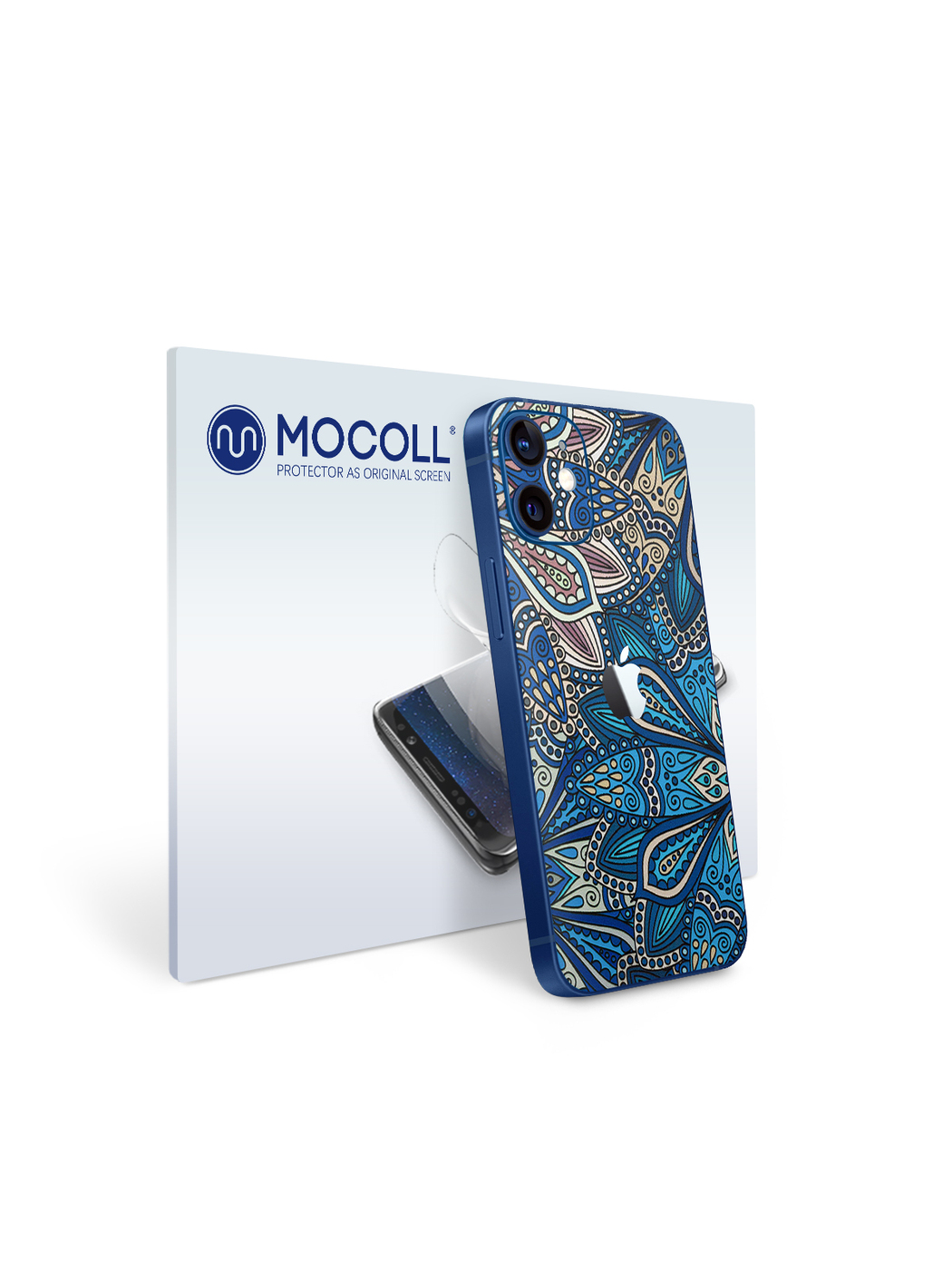 

Пленка защитная MOCOLL для задней панели Apple iPhone 12 Узор Флораль