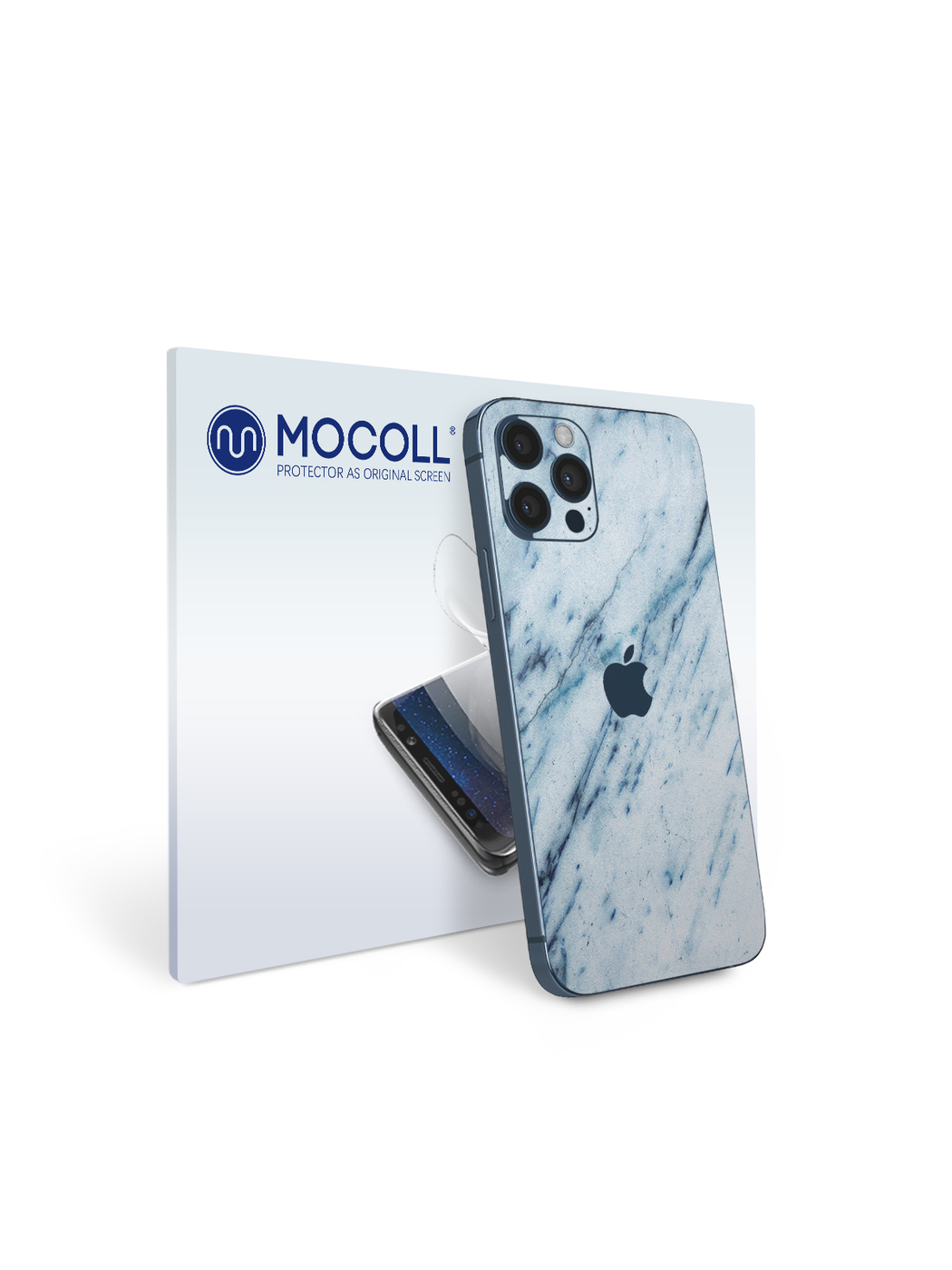 

Пленка защитная MOCOLL для задней панели (Half Cover) Apple iPhone 12 Pro Мрамор
