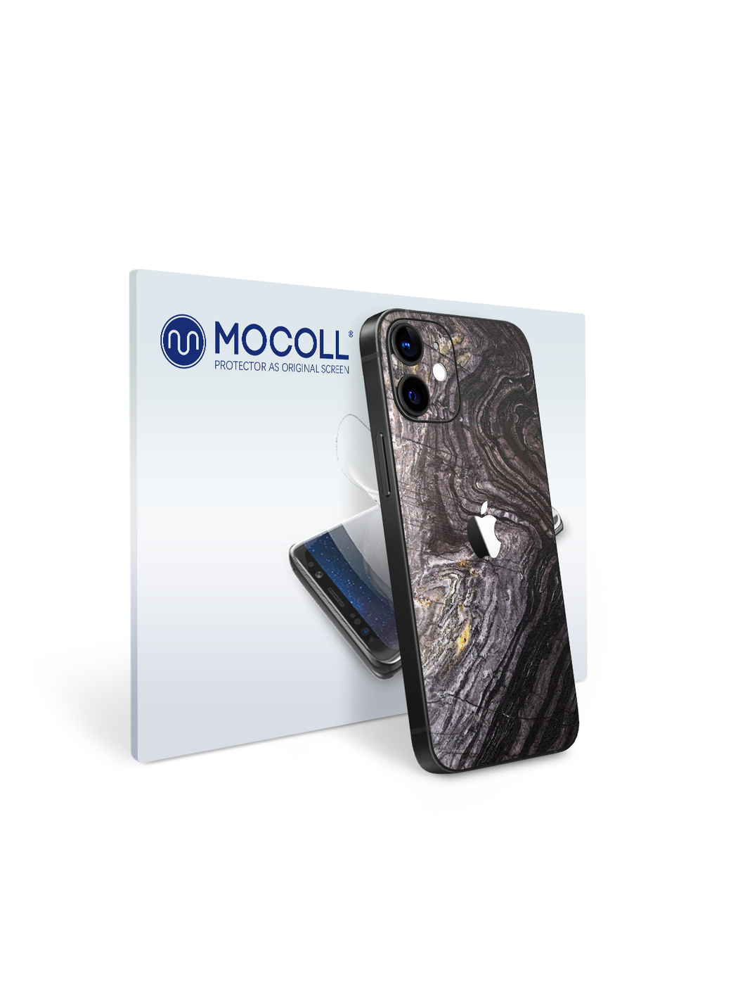 

Пленка защитная MOCOLL для задней панели (Half Cover) Apple iPhone 12 Mini Камень Черный