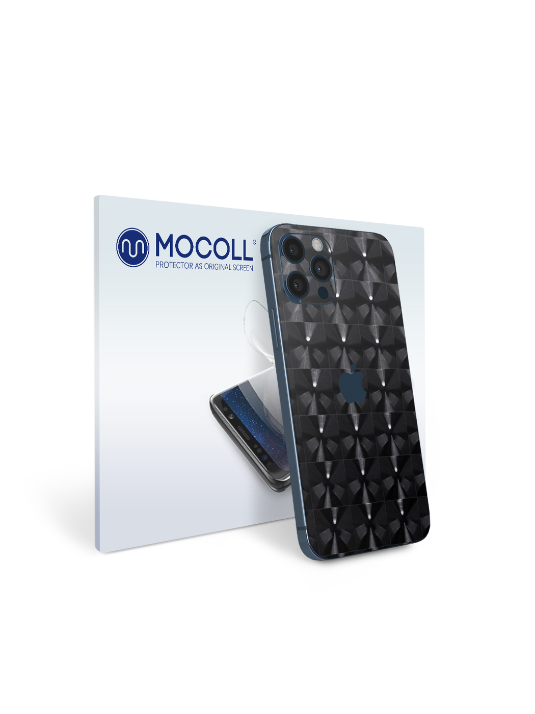 

Пленка защитная MOCOLL для задней панели Apple iPhone 12 Pro Кошачий глаз Black