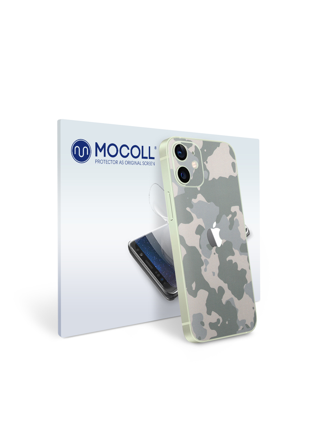 

Пленка защитная MOCOLL для задней панели (Half Cover) Apple iPhone 12 Mini Хаки Серый
