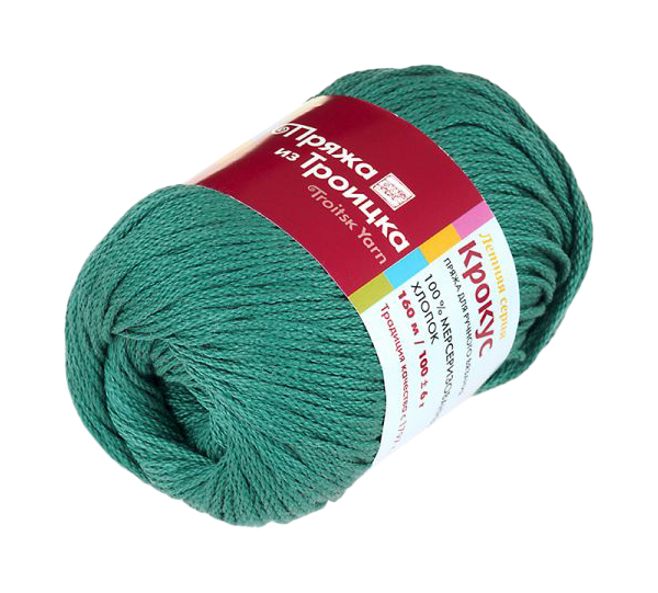 

Пряжа из Троицка "Крокус", цвет: 2286 зеленый луг, 160 м, 100 грамм (5 мотков) ( 5)