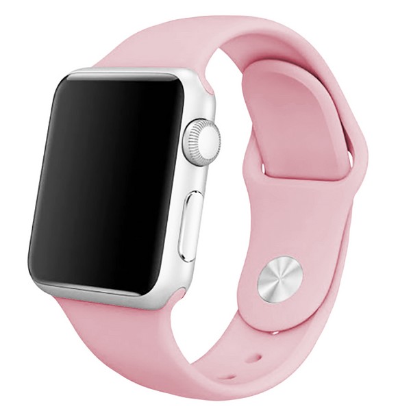 Ремешок Krutoff Silicone для Apple Watch 38/40mm (light pink)
