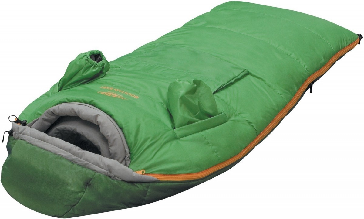фото Спальный мешок alexika mountain baby green, правый