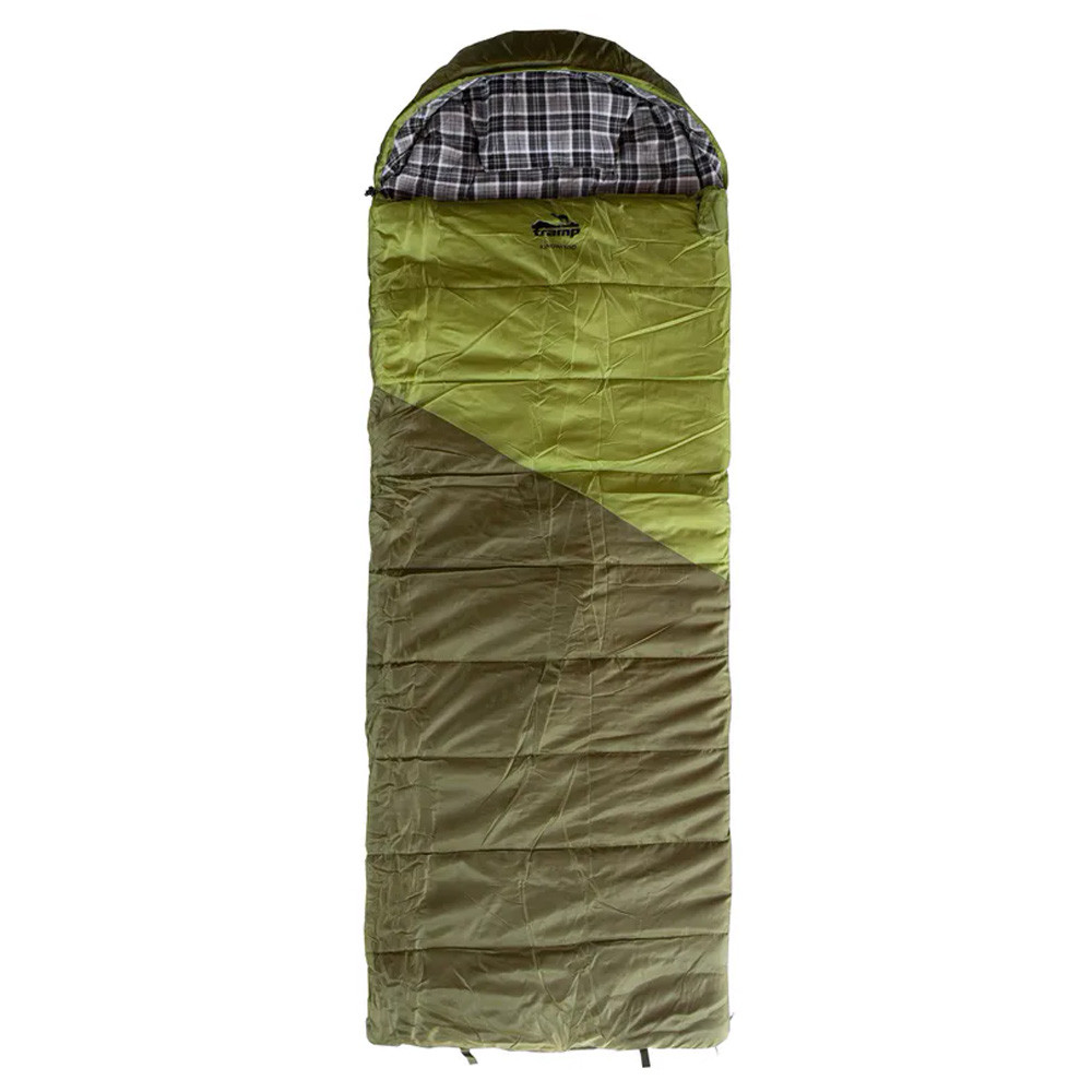 фото Спальный мешок tramp kingwood regular зеленый, правый