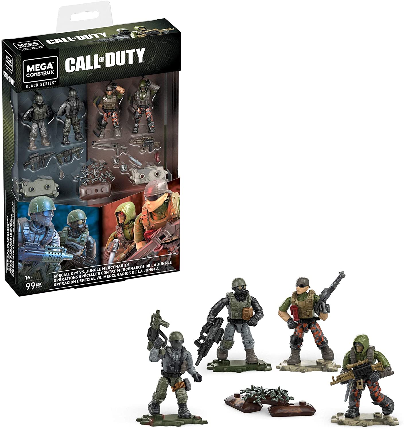 

Конструктор Mega Construx Special Ops vs Jungle Mercenaries Call of Duty, 99 деталей