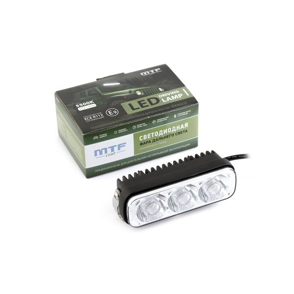 

Фара дальнего света MTF Light 12-24В, 9.5Вт, 1080лм, ЕСЕ R112, E9, 1 секция HB-9821