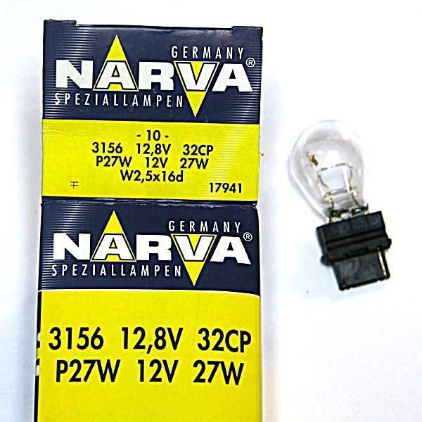 фото Автолампа narva s-8 p27w 12.8v-27w (w2,5x16d) 17941