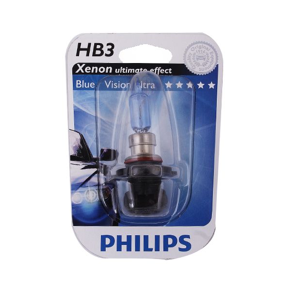 

Лампа галогенная Philips HB3 12V 65W P20d белый яркий Blue Vision Ultra блистер 9005BVUB1