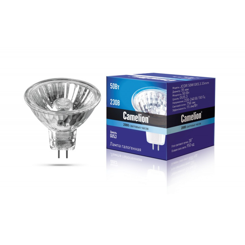 Лампа Camelion JCDR 50W GU5.3 35mm