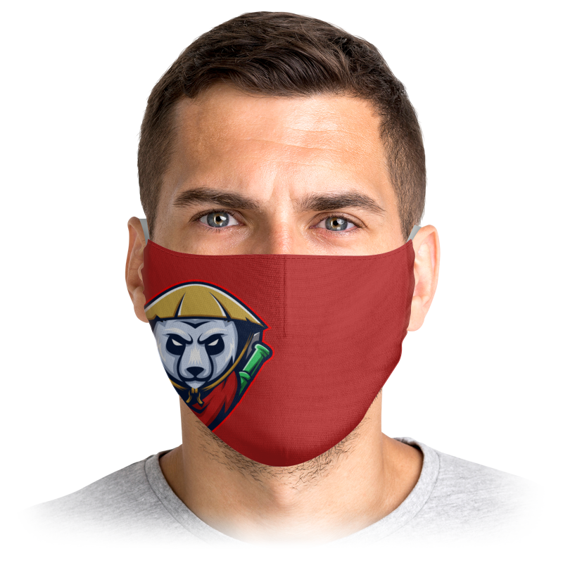 

Многоразовая маска Printio Панда красная L, Панда