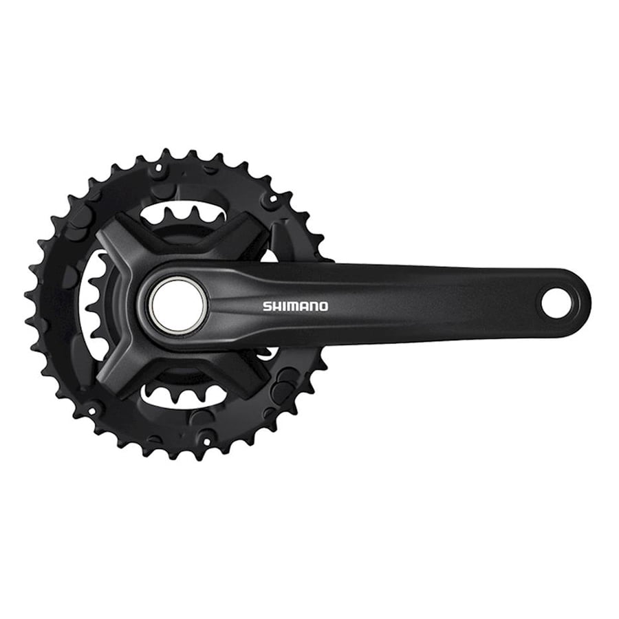 фото Шатун shimano mt210 175мм 36/22t для 9 ск с защитой черный efcmt210bex62l