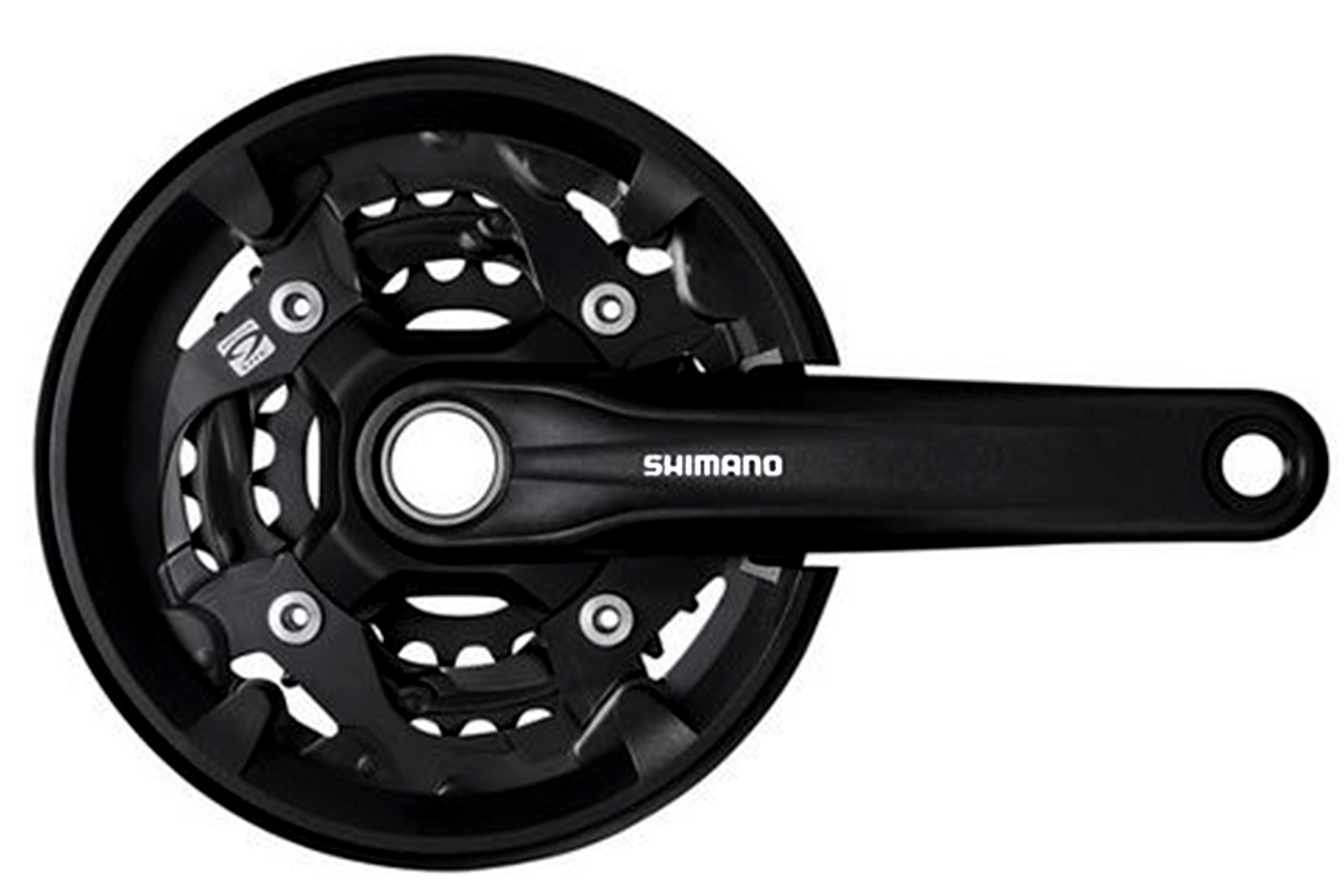 фото Шатун shimano mt210 170мм 46/30 для 2*9 ск с защитой черный efcmt210cx60cl