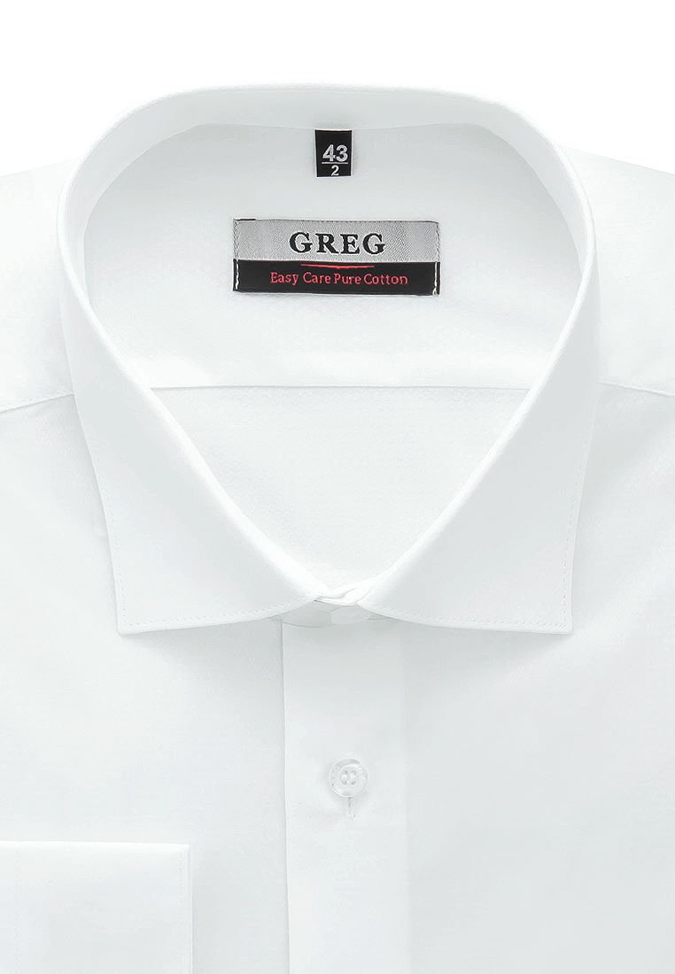 Рубашка мужская Greg 113/131/6075/ZV_GB белая 44
