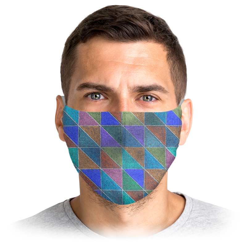 

Многоразовая маска Printio Stop virus! синяя L, Stop virus!