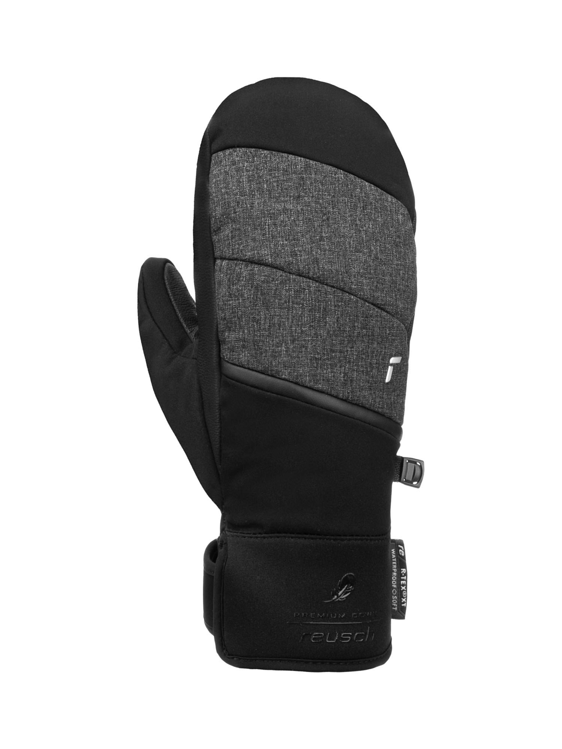 

Варежки Reusch Febe R-Tex Xt Mitten Black/Black Melange (Inch (Дюйм, Серый;черный, Febe R-Tex Xt Mitten