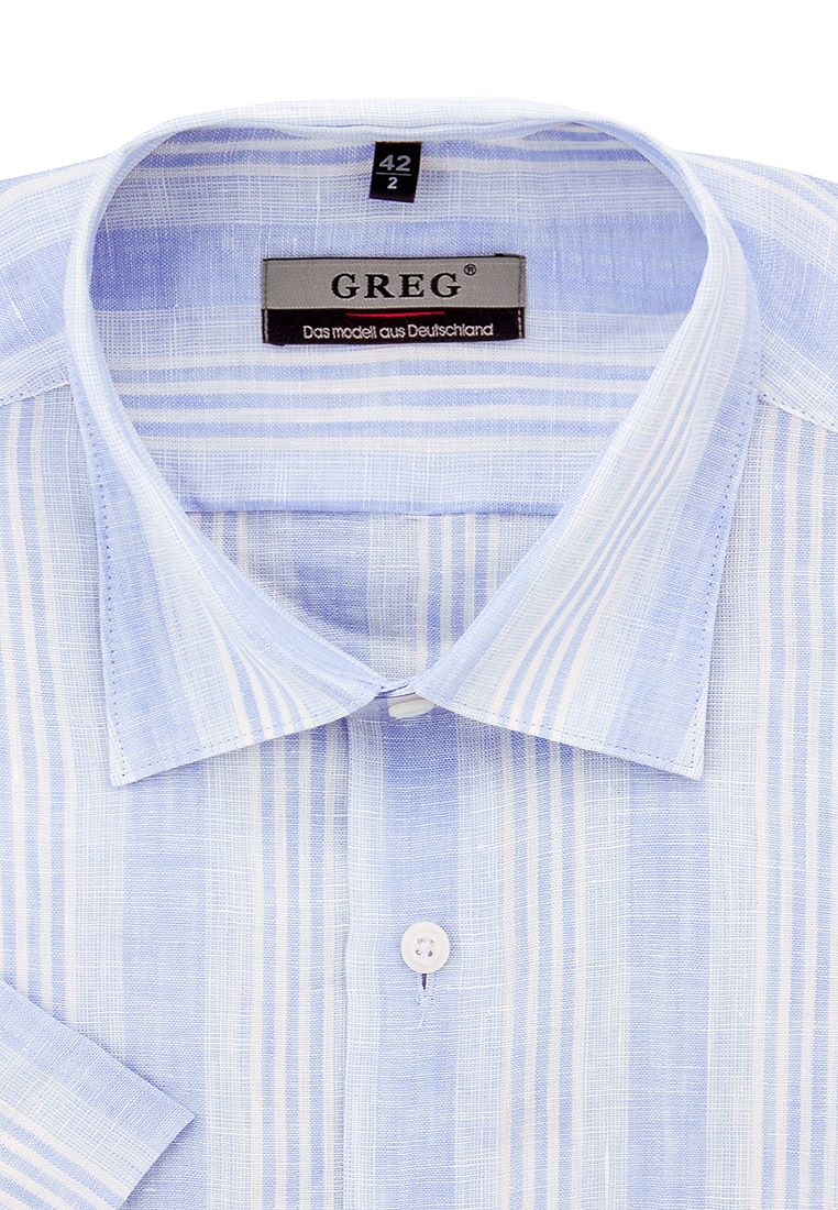 Рубашка мужская Greg 121/301/L/C голубая 41