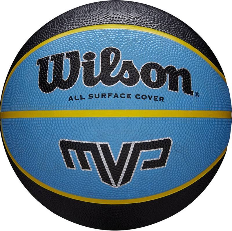 фото Баскетбольный мяч wilson mvp №7 синий/черный