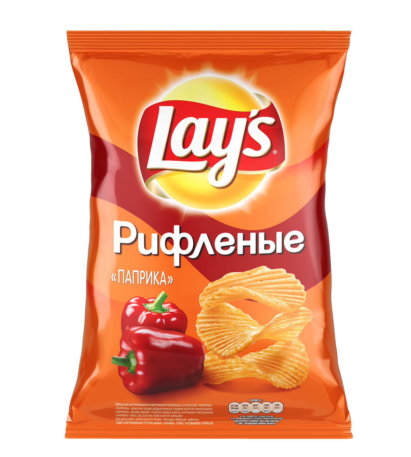 

Чипсы Лейз из натурального картофеля паприка 150 г, натуральные чипсы