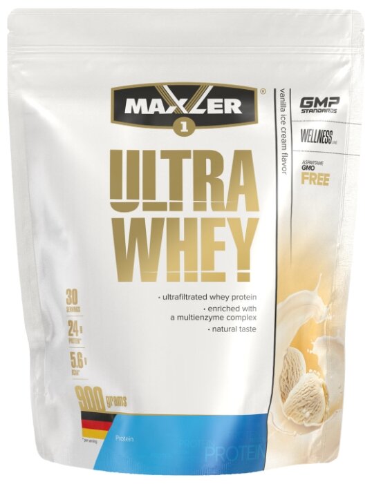 фото Протеин maxler ultra whey, 900 г, vanilla