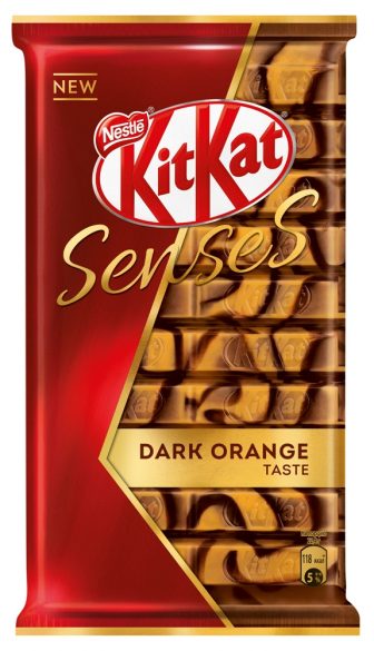 Шоколад Kit Kat молочный и темный senses dark orange taste с хрустящей вафлей 112 г 153₽