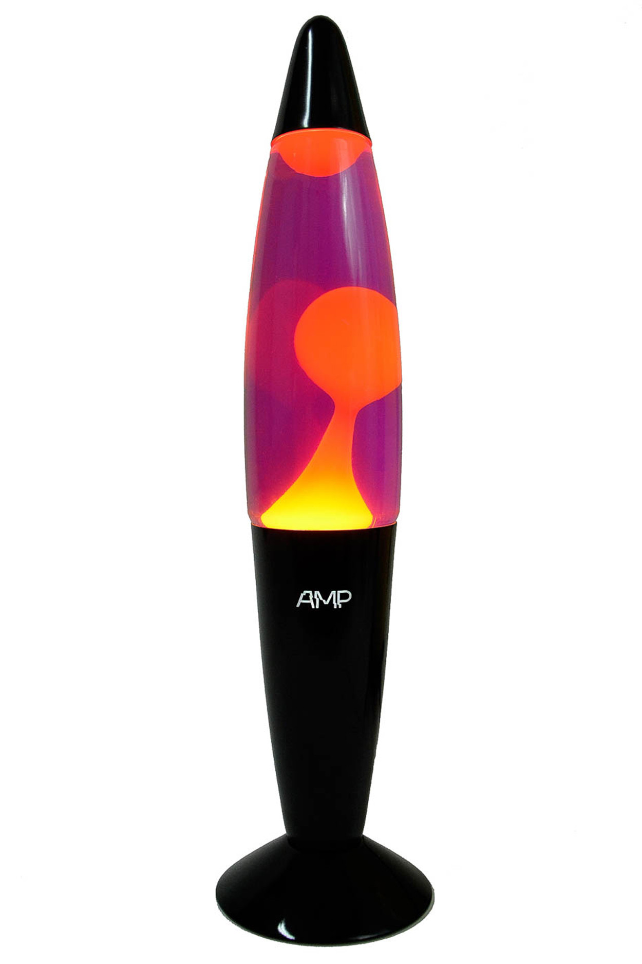 фото Лава лампа amperia rocket оранжевая/фиолетовая (35 см)