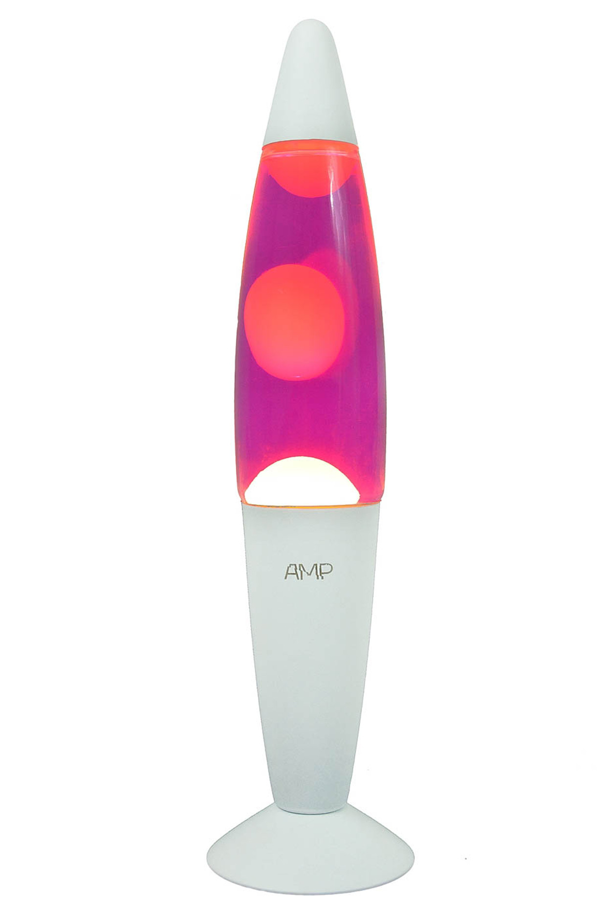 Лава лампа Amperia Rocket Белая Розовая 35 см