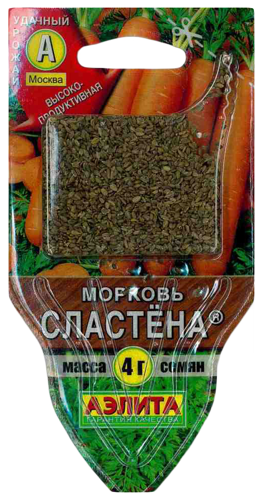 

Семена овощей Аэлита Морковь Сластена 4 г
