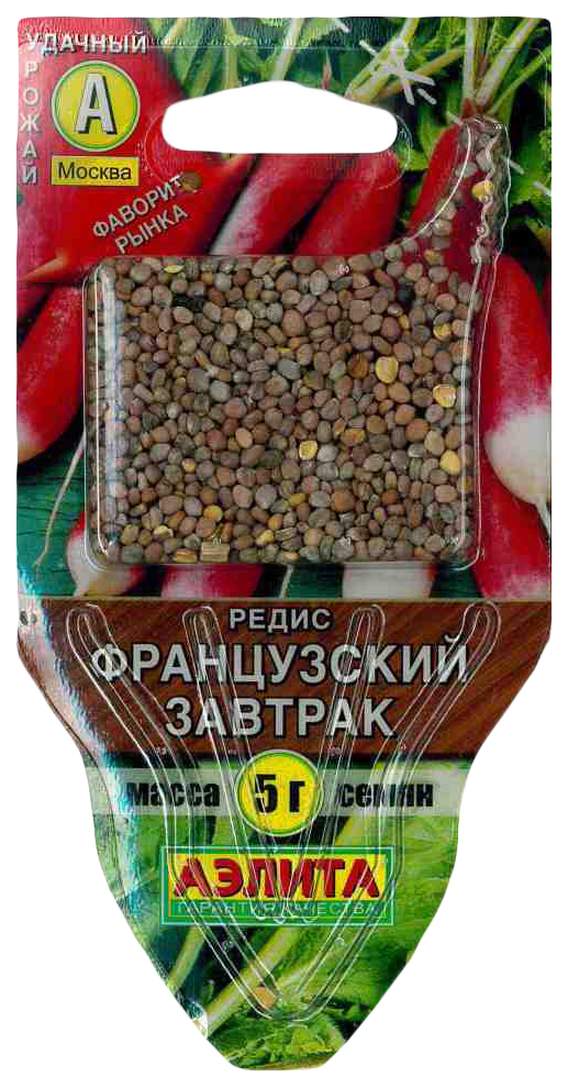

Семена овощей Аэлита Редис Французский завтрак 5 г