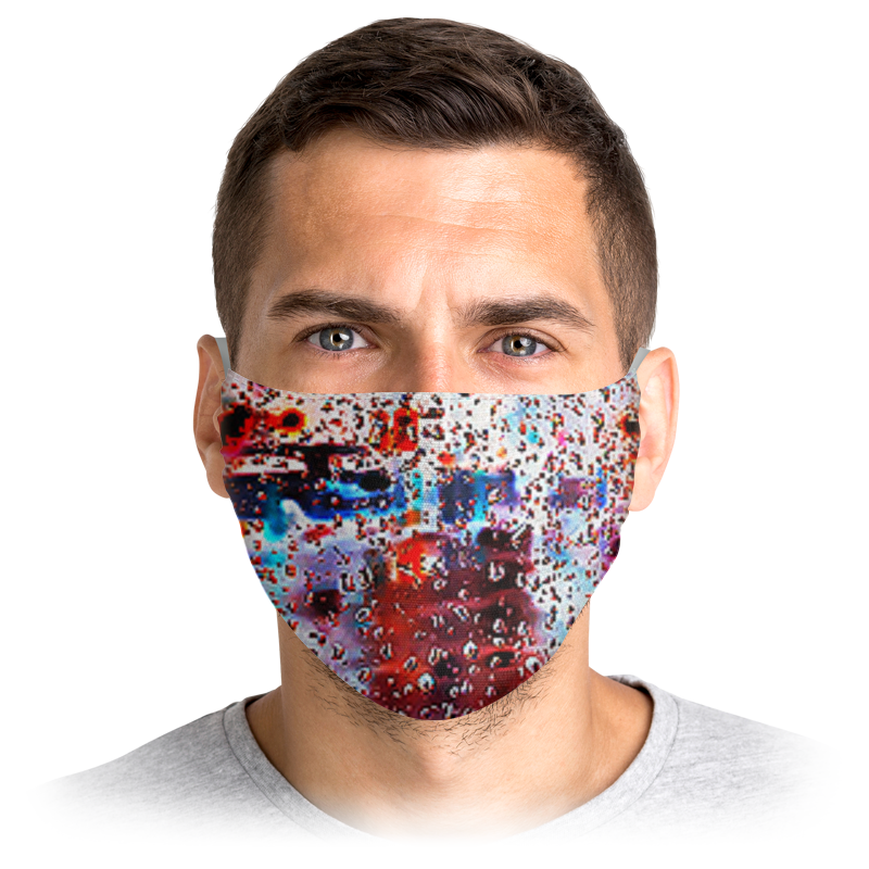 

Многоразовая маска Printio Stop virus! красная M, Stop virus!