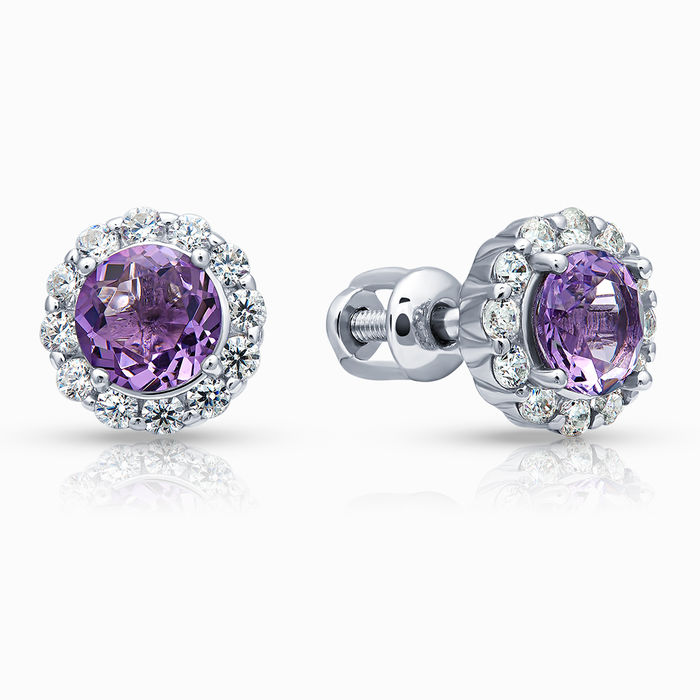 

Серьги женские из серебра SKAZKA Natali Romanovoi 45027, фианит