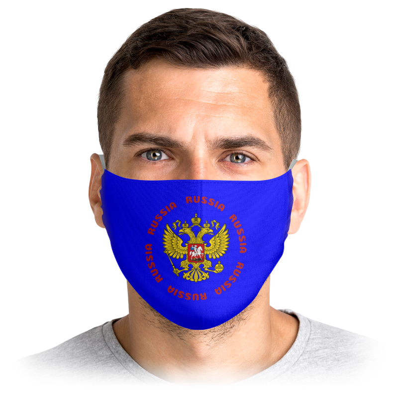 

Многоразовая маска Printio Russia синяя M, Russia