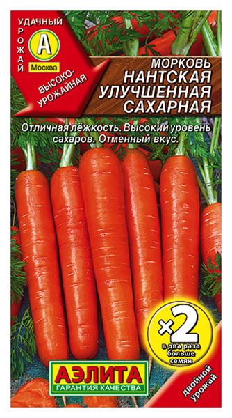 

Семена морковь Аэлита Нантская улучшенная сахарная 00-00587410 1 уп.