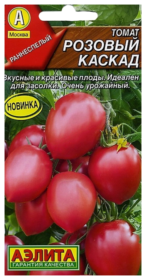 

Семена овощей Аэлита Томат раннеспелый Розовый каскад эллиптический 0,1 г