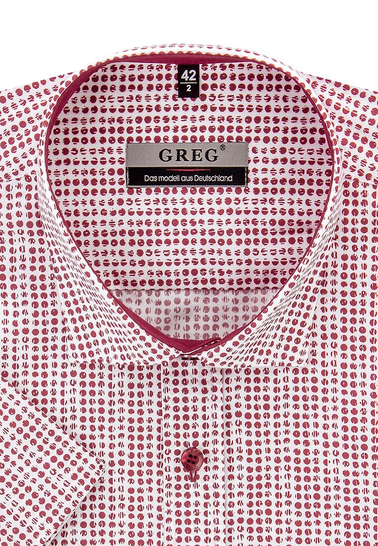 Рубашка мужская Greg 163/109/1301/ZV/P/1 красная 44